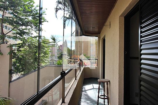Varanda da Suíte de apartamento à venda com 3 quartos, 196m² em Vila Caminho do Mar, São Bernardo do Campo