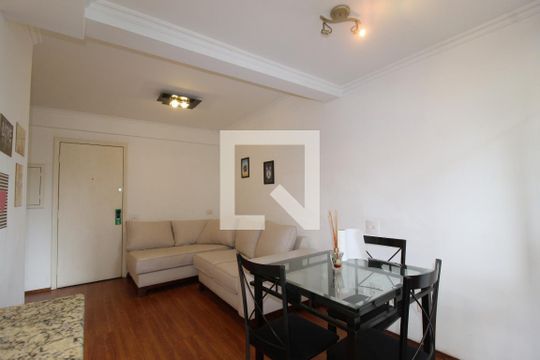 Sala de apartamento à venda com 1 quarto, 50m² em Moema, São Paulo