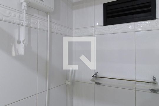 Banheiro da Suíte de apartamento à venda com 1 quarto, 50m² em Moema, São Paulo