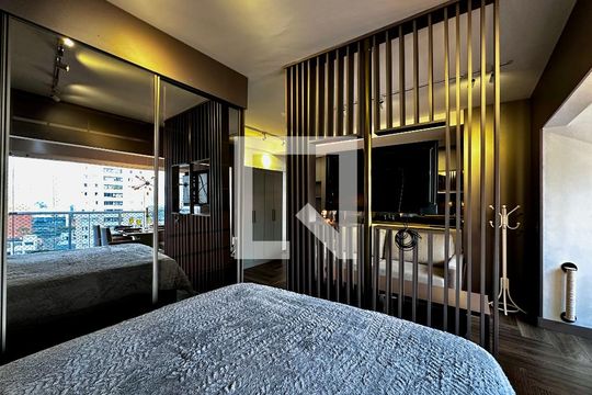 Quarto de apartamento à venda com 1 quarto, 49m² em Vila Gertrudes, São Paulo