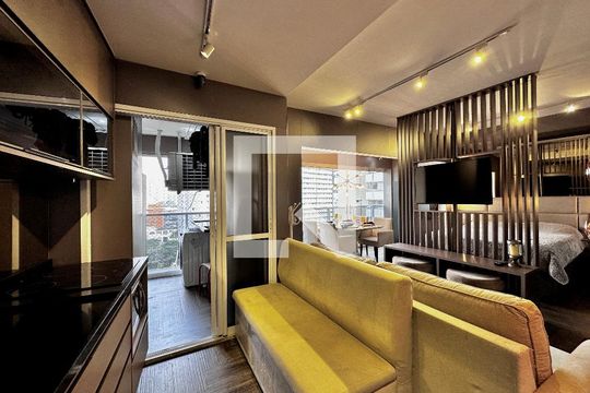 Cozinha de apartamento à venda com 1 quarto, 49m² em Vila Gertrudes, São Paulo