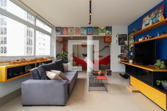 Sala de apartamento para alugar com 3 quartos, 140m² em Jardim Paulista, São Paulo