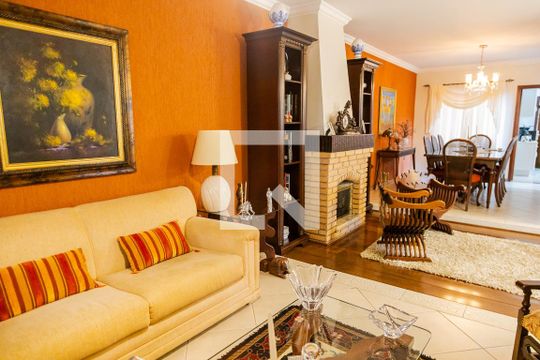 Sala de casa à venda com 4 quartos, 356m² em Vila Guiomar, Santo André