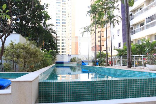 Área comum de apartamento para alugar com 1 quarto, 54m² em Setor Marista, Goiânia