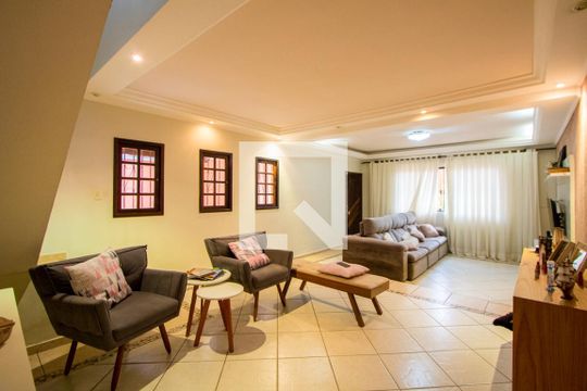 Sala de casa à venda com 3 quartos, 251m² em Vila Tibiriçá, Santo André