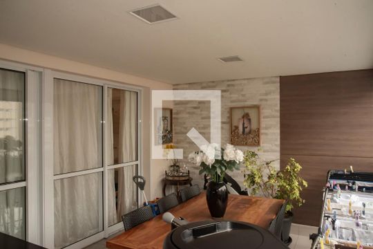 Varanda gourmet de apartamento à venda com 2 quartos, 115m² em Chácara Inglesa, São Paulo