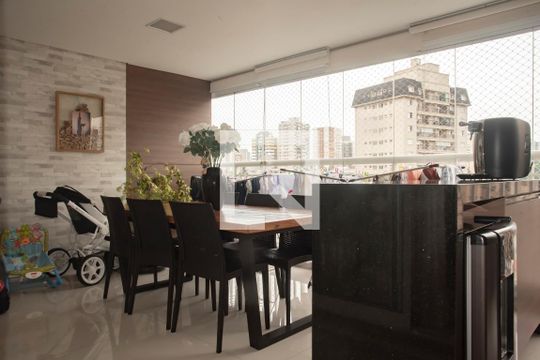 Varanda gourmet de apartamento à venda com 2 quartos, 115m² em Chácara Inglesa, São Paulo