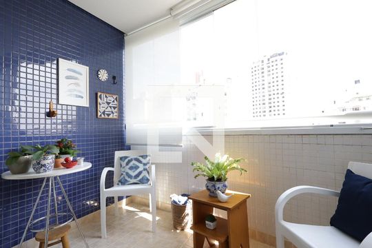 Varanda da Sala de apartamento à venda com 2 quartos, 85m² em Parque Bairro Morumbi, São Paulo