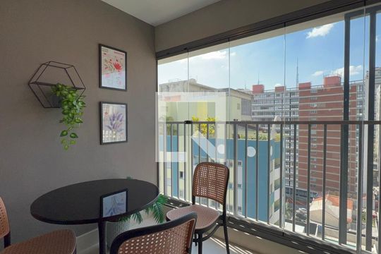 Varanda de kitnet/studio à venda com 1 quarto, 28m² em Paraíso, São Paulo
