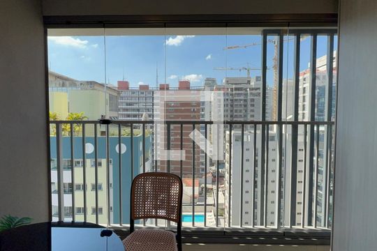 Varanda de kitnet/studio à venda com 1 quarto, 28m² em Paraíso, São Paulo