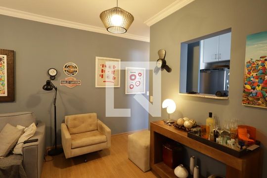 Sala de apartamento à venda com 2 quartos, 47m² em Jardim Ampliação, São Paulo