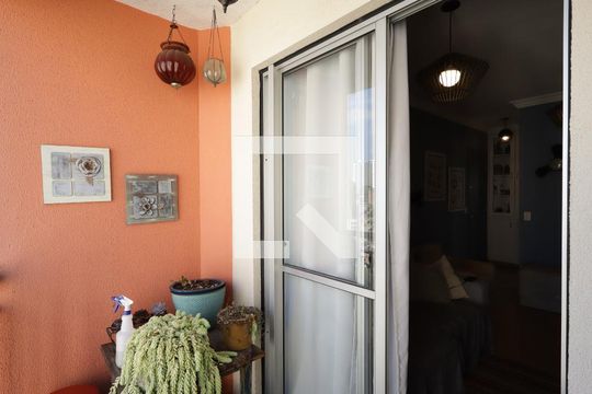 Varanda da Sala de apartamento à venda com 2 quartos, 47m² em Jardim Ampliação, São Paulo