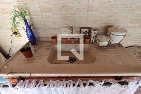 Área Gourmet  de casa à venda com 3 quartos, 205m² em Vila Camilópolis, Santo André