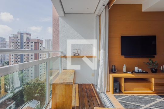 Varanda de apartamento para alugar com 2 quartos, 74m² em Pinheiros, São Paulo