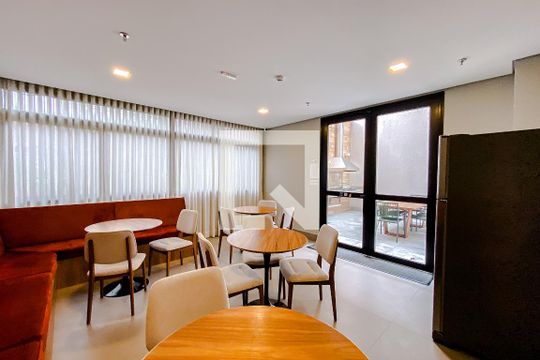 Área comum de kitnet/studio para alugar com 1 quarto, 26m² em Belenzinho, São Paulo