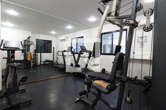 Área comum - Academia de apartamento para alugar com 1 quarto, 60m² em Vila Andrade, São Paulo