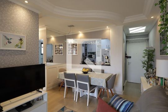 Sala de apartamento para alugar com 1 quarto, 60m² em Vila Andrade, São Paulo