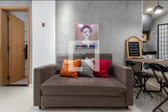 Sala de apartamento para alugar com 1 quarto, 36m² em Copacabana, Rio de Janeiro