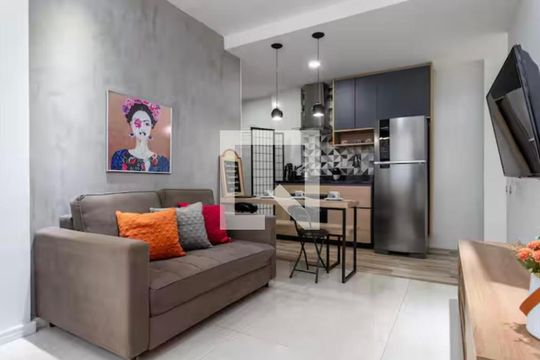 Sala de apartamento para alugar com 1 quarto, 36m² em Copacabana, Rio de Janeiro
