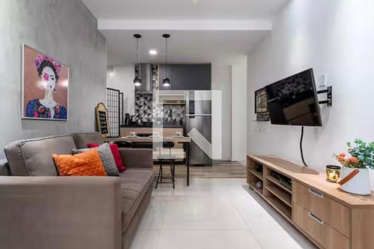 Sala de apartamento para alugar com 1 quarto, 36m² em Copacabana, Rio de Janeiro