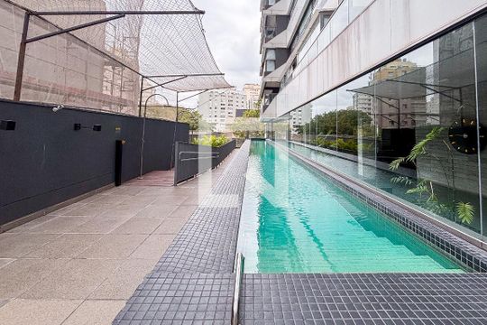 Área comum - Piscina de apartamento à venda com 1 quarto, 94m² em Pinheiros, São Paulo