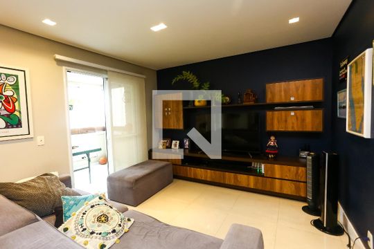 Sala de apartamento para alugar com 3 quartos, 163m² em Vila Andrade, São Paulo