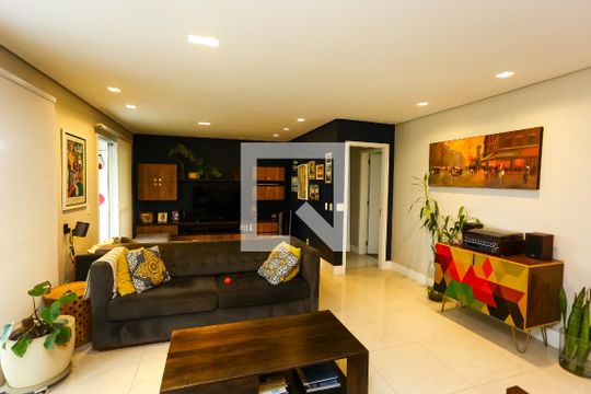 Sala de apartamento para alugar com 3 quartos, 163m² em Vila Andrade, São Paulo