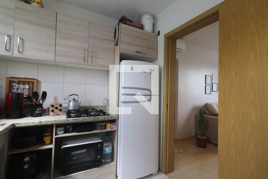 Cozinha de apartamento à venda com 2 quartos, 63m² em São Jorge, Novo Hamburgo
