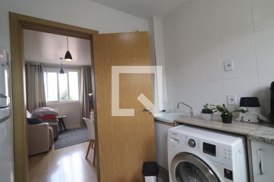 Cozinha de apartamento à venda com 2 quartos, 63m² em São Jorge, Novo Hamburgo