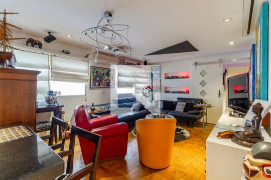 Sala de apartamento à venda com 1 quarto, 81m² em Cerqueira César, São Paulo
