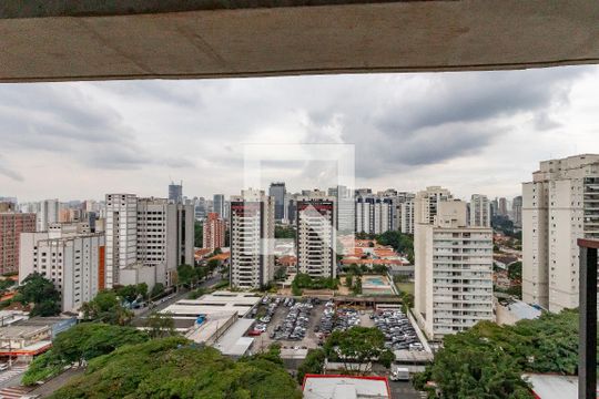 Vista da Suíte de apartamento à venda com 2 quartos, 47m² em Santo Amaro, São Paulo