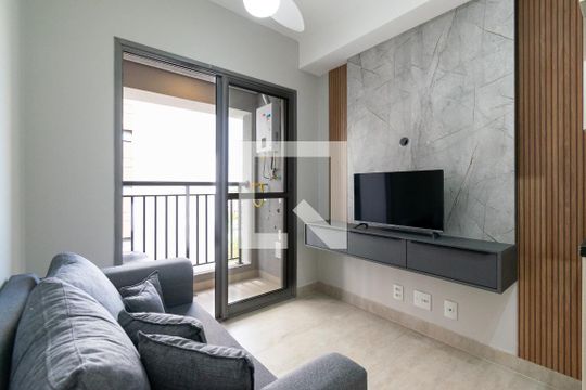 Sala de apartamento para alugar com 1 quarto, 29m² em Jardim Prudência, São Paulo