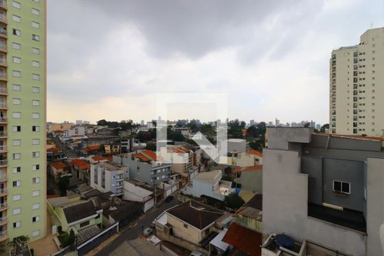 Vista da Sacada da Suíte de apartamento à venda com 2 quartos, 58m² em Vila Valparaíso, Santo André