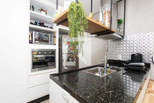 Cozinha de apartamento à venda com 2 quartos, 65m² em Bela Vista, São Paulo