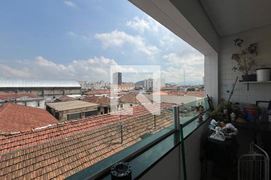 Varanda gourmet de apartamento para alugar com 2 quartos, 65m² em Macuco, Santos