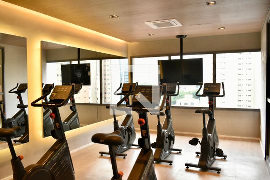 Área comum - Academia de kitnet/studio para alugar com 1 quarto, 27m² em Vila Clementino, São Paulo
