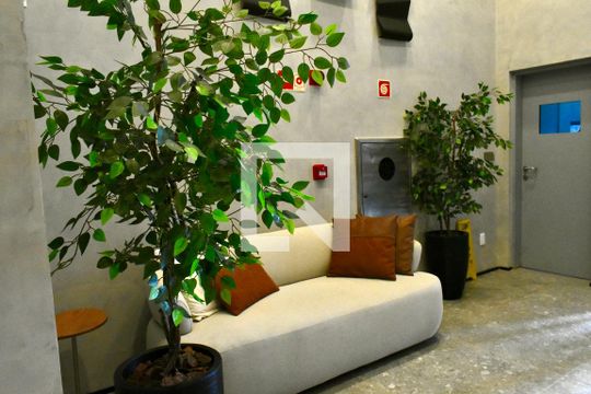 Hall de entrada de kitnet/studio para alugar com 1 quarto, 27m² em Vila Clementino, São Paulo