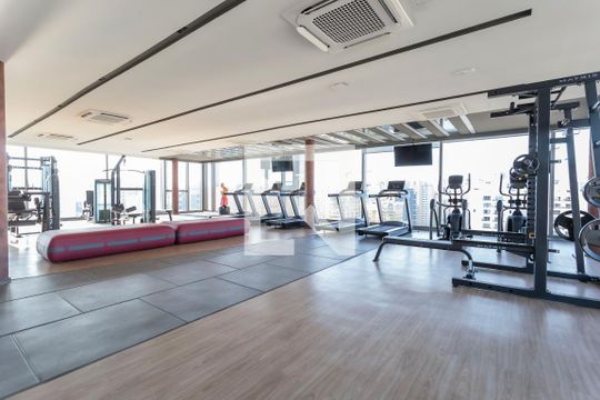 Área comum - Academia de kitnet/studio para alugar com 1 quarto, 61m² em Indianópolis, São Paulo