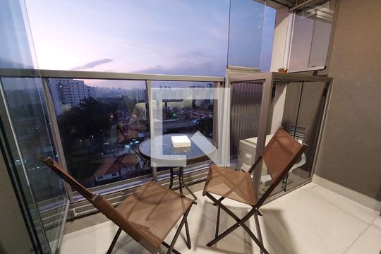 Varanda de kitnet/studio à venda com 1 quarto, 25m² em Santo Amaro, São Paulo