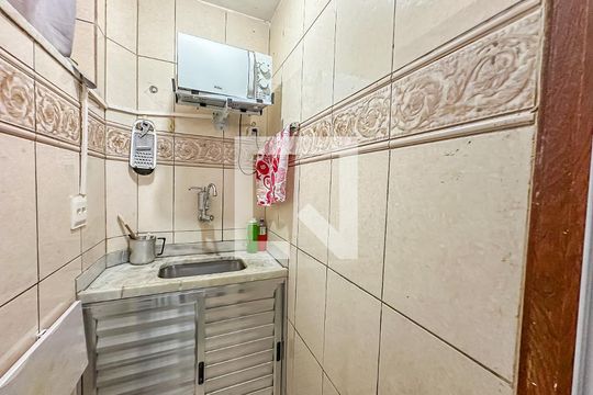 Cozinha de kitnet/studio à venda com 1 quarto, 20m² em Centro, Rio de Janeiro
