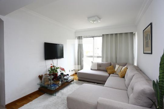 Sala de apartamento para alugar com 3 quartos, 97m² em Paraisópolis, São Paulo