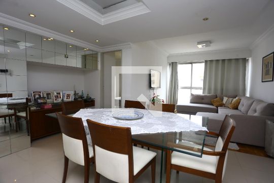 Sala de apartamento para alugar com 3 quartos, 97m² em Paraisópolis, São Paulo