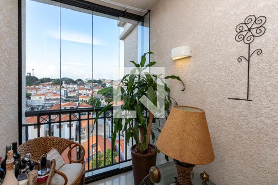 Varanda da Sala de apartamento à venda com 3 quartos, 126m² em Jardim Aeroporto, São Paulo