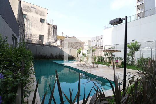 Área comum - Piscina de apartamento para alugar com 2 quartos, 34m² em Lapa, São Paulo