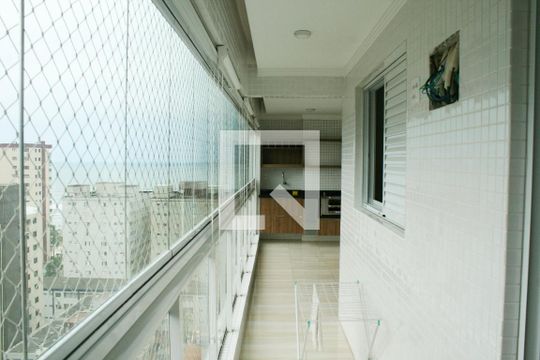 Varanda de apartamento para alugar com 2 quartos, 99m² em Vila Caiçara, Praia Grande