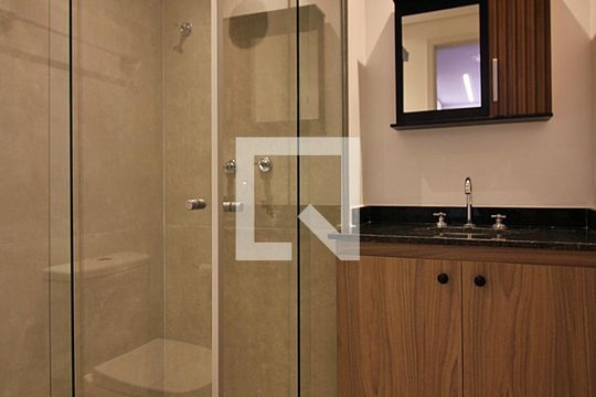 Banheiro Social de apartamento para alugar com 1 quarto, 40m² em Centro, São Bernardo do Campo