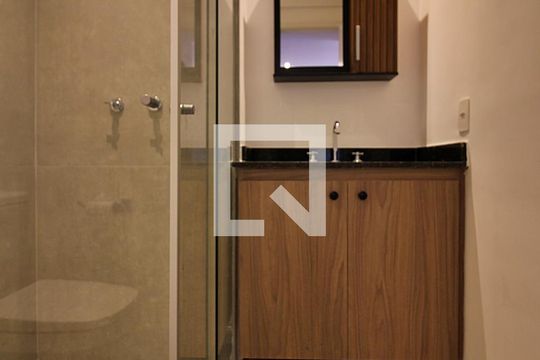 Banheiro Social de apartamento para alugar com 1 quarto, 40m² em Centro, São Bernardo do Campo