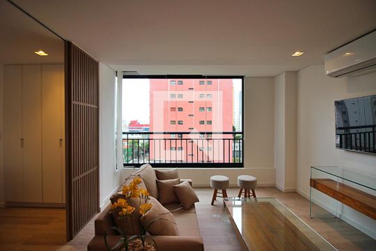 Sala/Cozinha de apartamento para alugar com 1 quarto, 40m² em Centro, São Bernardo do Campo