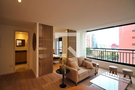 Sala/Cozinha de apartamento para alugar com 1 quarto, 40m² em Centro, São Bernardo do Campo