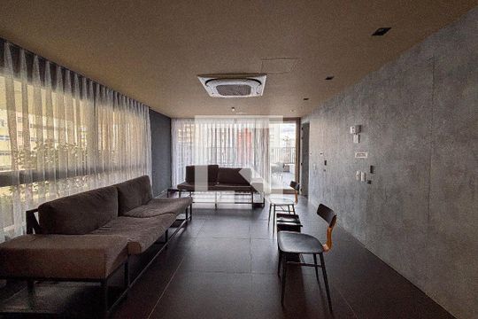 Área comum - Salão de festas de kitnet/studio à venda com 1 quarto, 23m² em Pinheiros, São Paulo